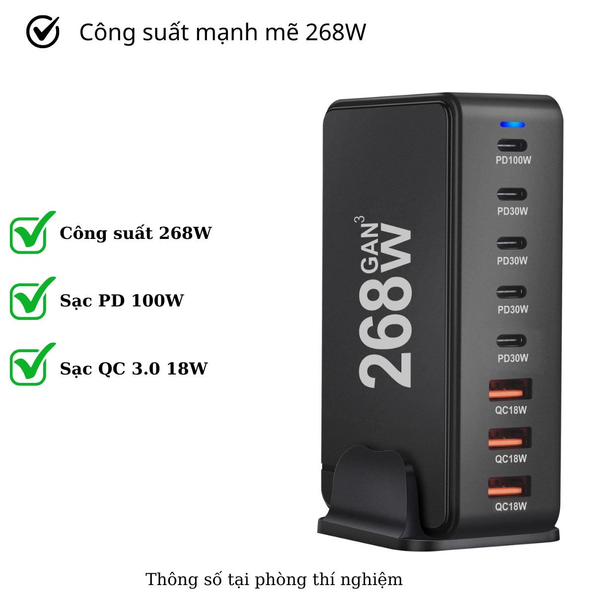 Sạc Nhanh Đa Năng 268W iNext S868